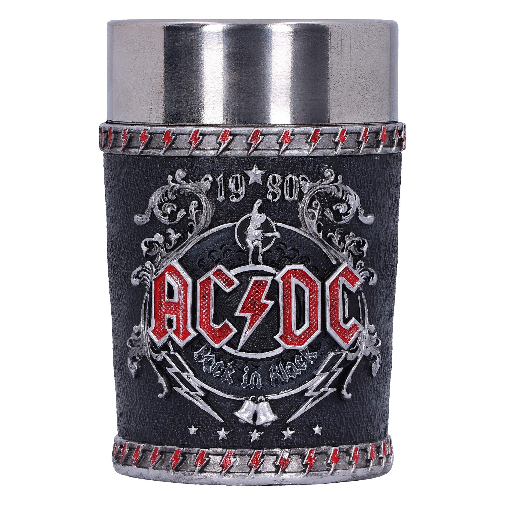 ACDC Back in Black Shot Glass 8.5cm Officially Licensed 2