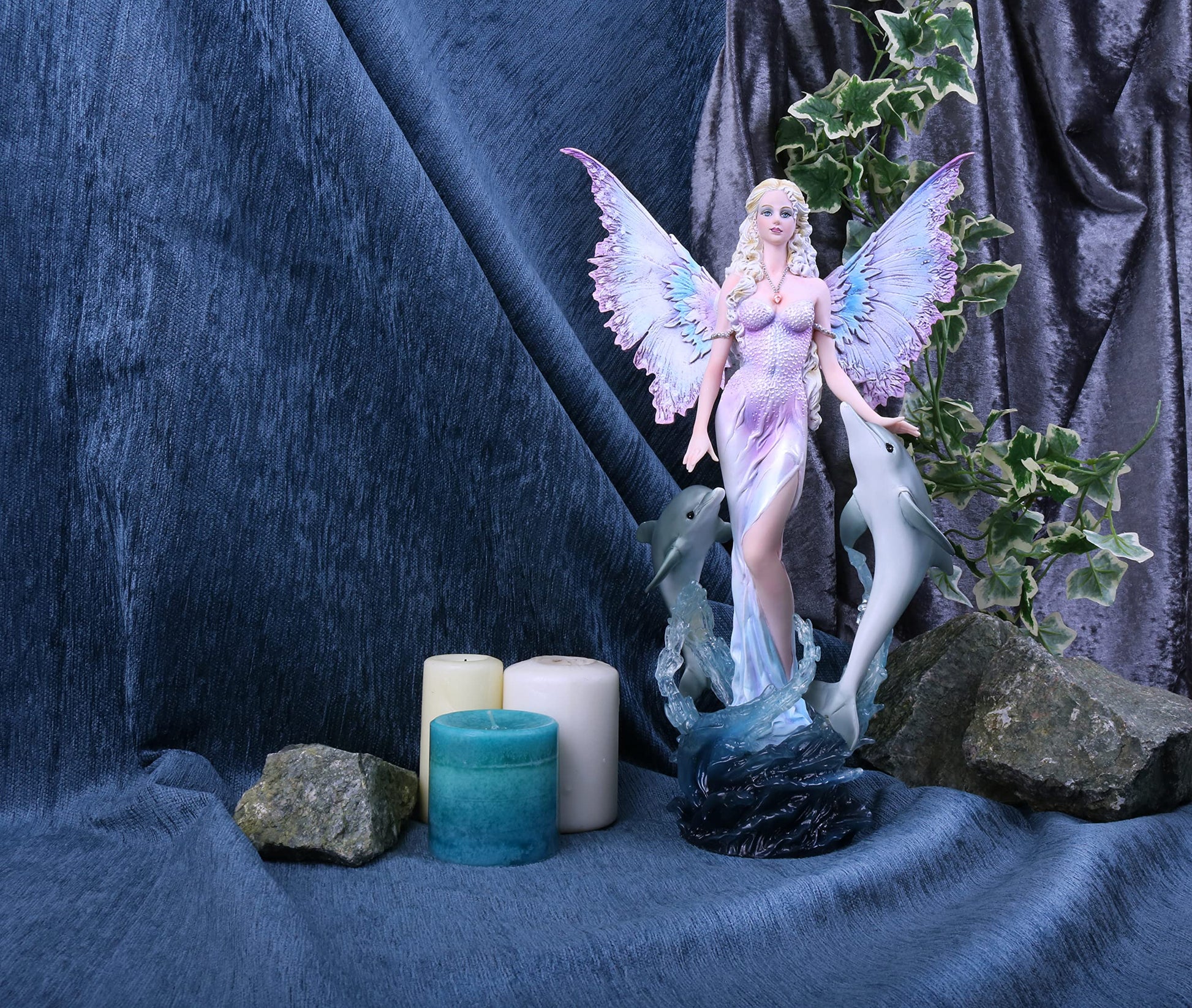 Delphinia Dolphin Companion Ocean Fairy Ornament 39.5cm 5