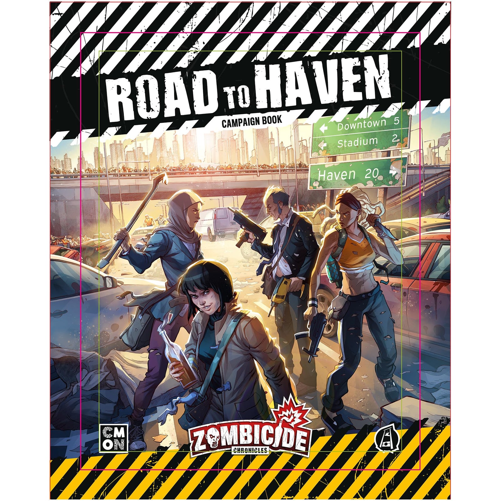 Zombicide Chronicles Roleplaying Game: Road to Haven Campaign Book - Survive The Zombie Outbreak with 10 Exciting Missions! Ages 14+, 2+ Players, 60+ Min Playtime, Made by CMON 2