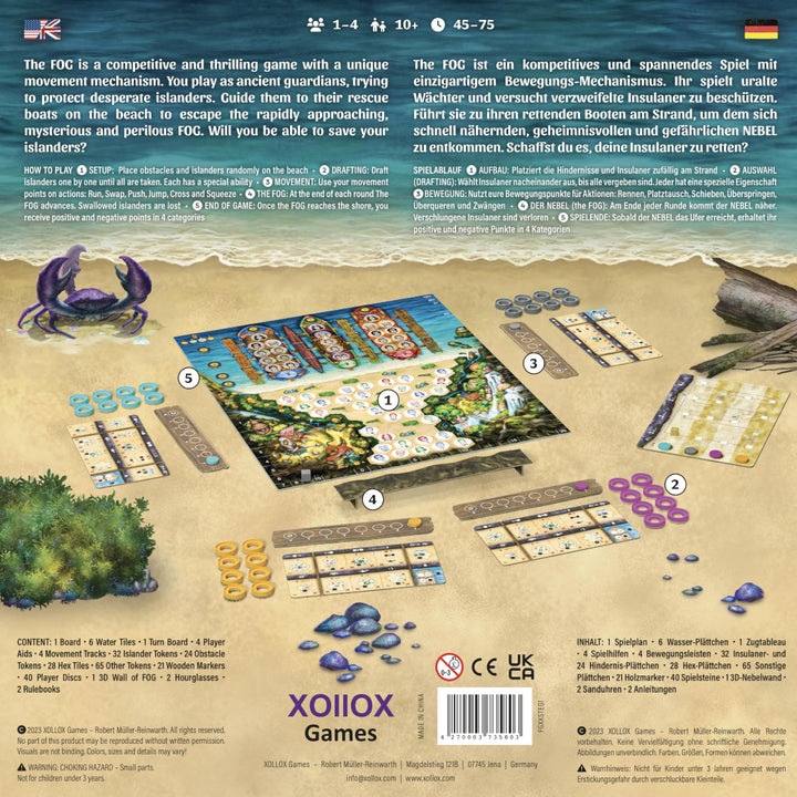 The Fog - Escape from Paradise, Strategy Board Game, for Ages 10+