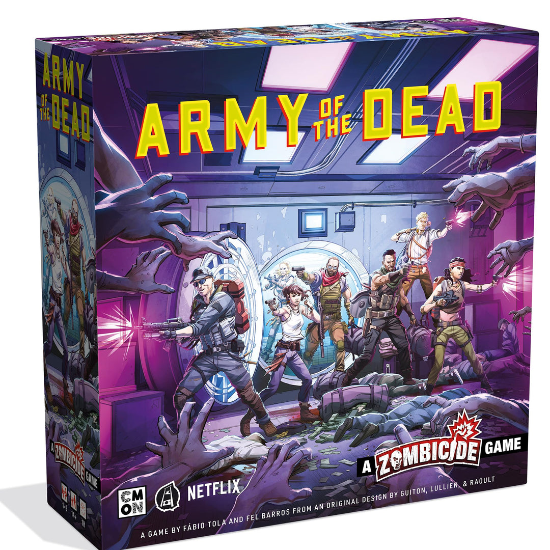 CMON Army of The Dead - A Zombicide Game Join The Mercenaries in a Heist Through Zombie-Infested Las Vegas! Cooperative Strategy Game, Ages 14+, 1-6 Players, 60 Minute Playtime, Made