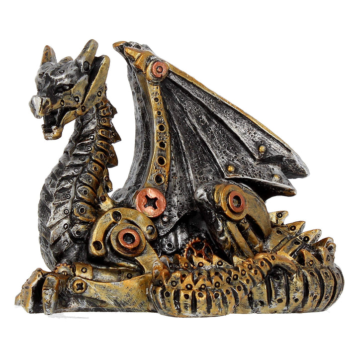 Mechanical Hatchling Steampunk Dragon Figurine 11cm