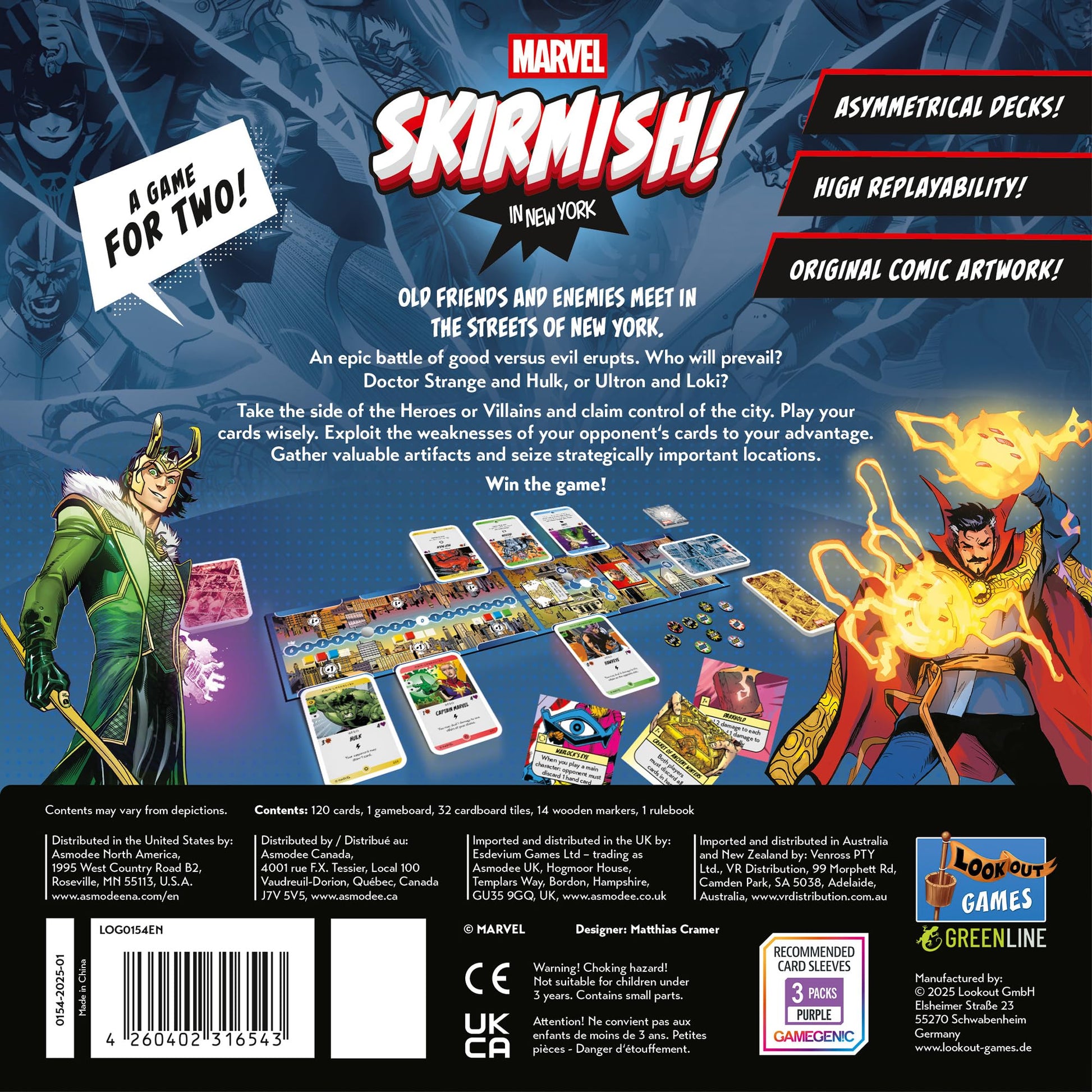 Marvel Skirmish In New York Board Game by Lookout Spiele 4
