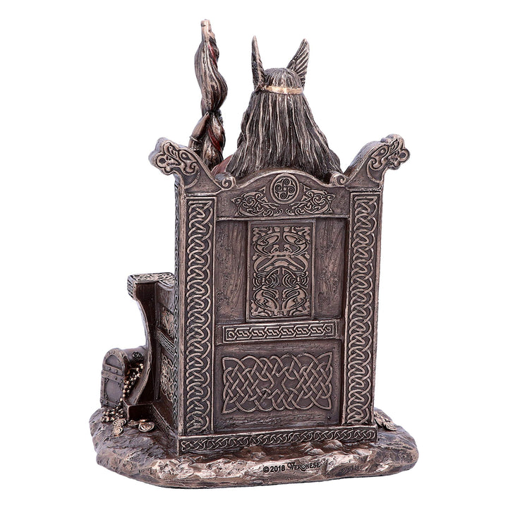 Bronze Frigga Goddess of Wisdom Norse Leader Ornament 19cm