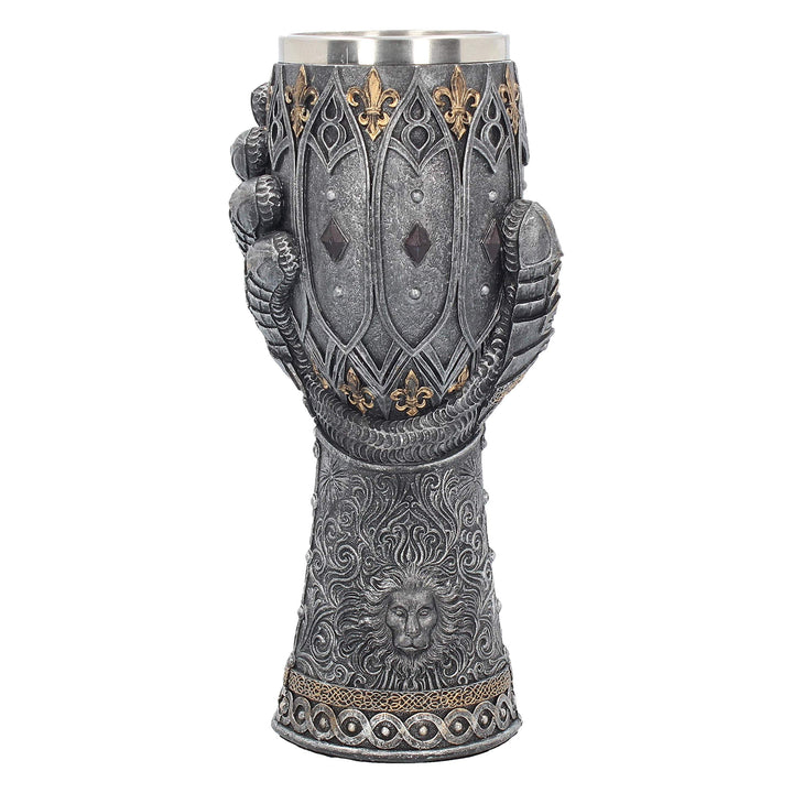 Medieval Lion Heart Gauntlet Armour Goblet