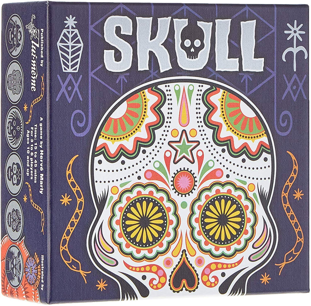 Skull Party Game Bluffing and Strategy Fun 30 Minute Playtime