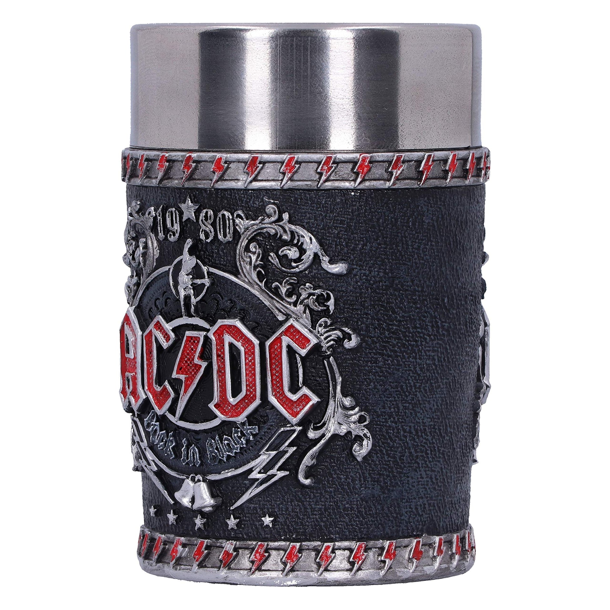 ACDC Back in Black Shot Glass 8.5cm Officially Licensed 3