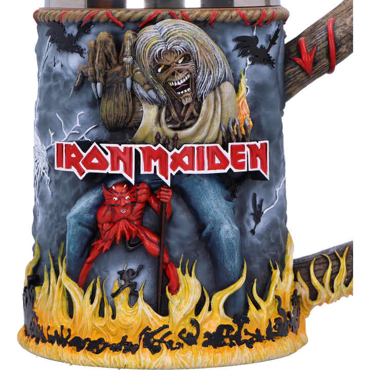 Iron Maiden The Number of Beast Album Tankard 16cm Officially Licensed