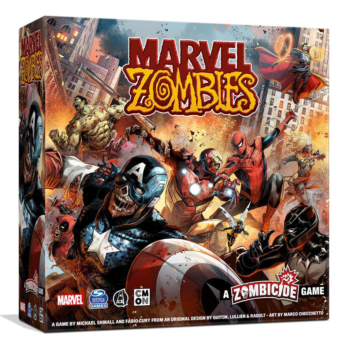 CMON Marvel Zombies - A Zombicide Game: Embrace The Hunger as Heroes Turn Undead in The Ultimate Marvel Crossover! Cooperative Strategy Game, Ages 14+, 1-6 Players, 90 Minute Playtime, Made 1