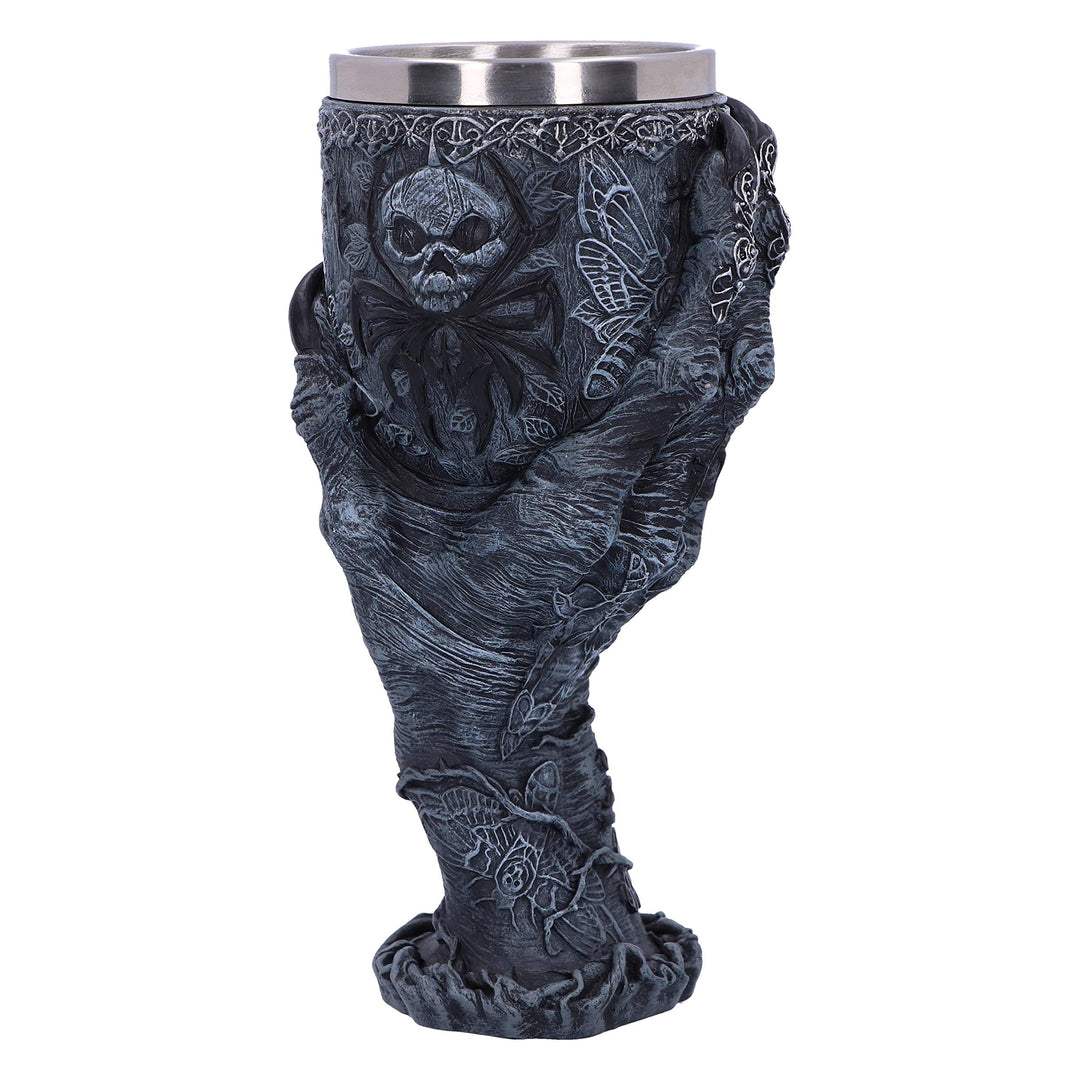 Baphomets Grasp Horror Hand Goblet Glass 18cm