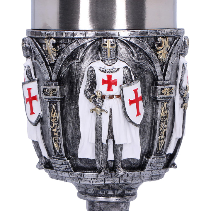Valiant Medieval Knight Architectural Goblet 19.7cm