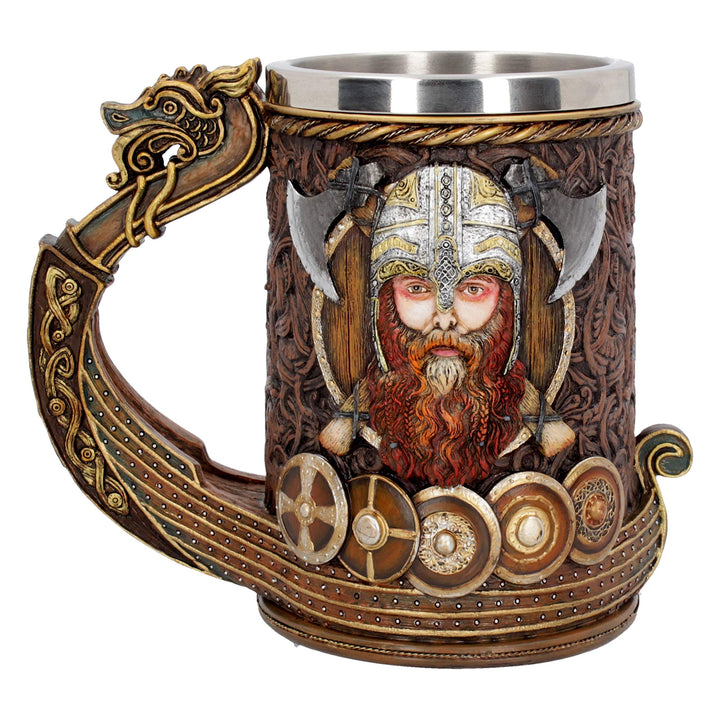 Drakkar Viking Dragon Boat Tankard 15cm