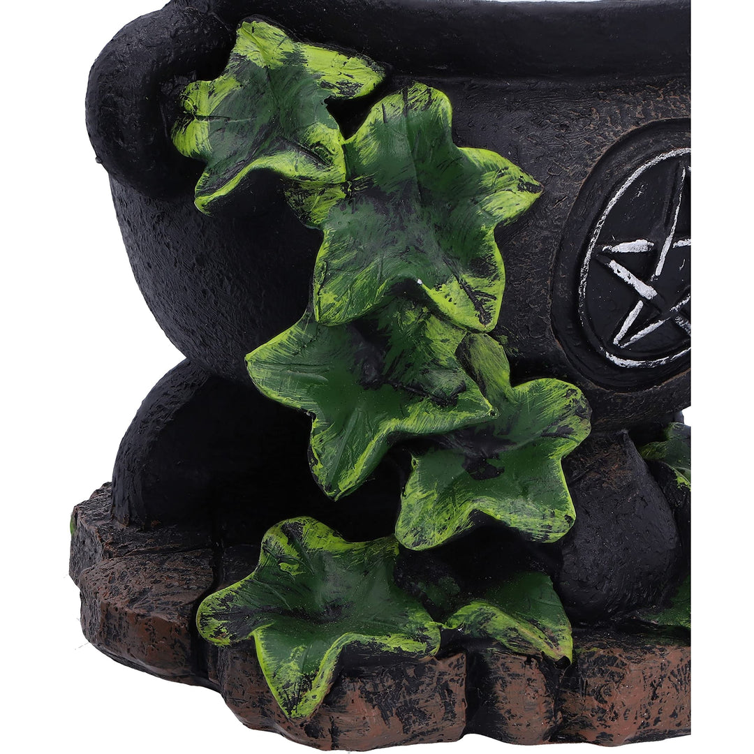 Set of Two Ivy Cauldron Witches Candle Holders 11cm Holder