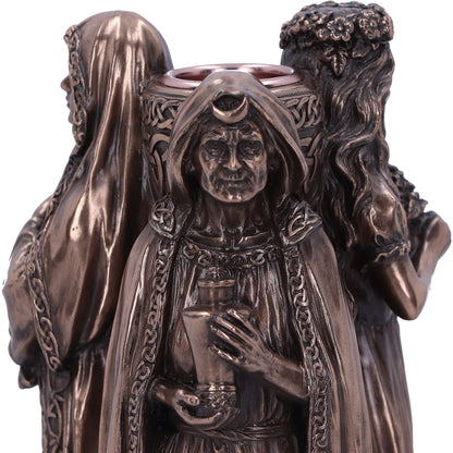 Maiden Mother Crone Candle Holder 17cm 5