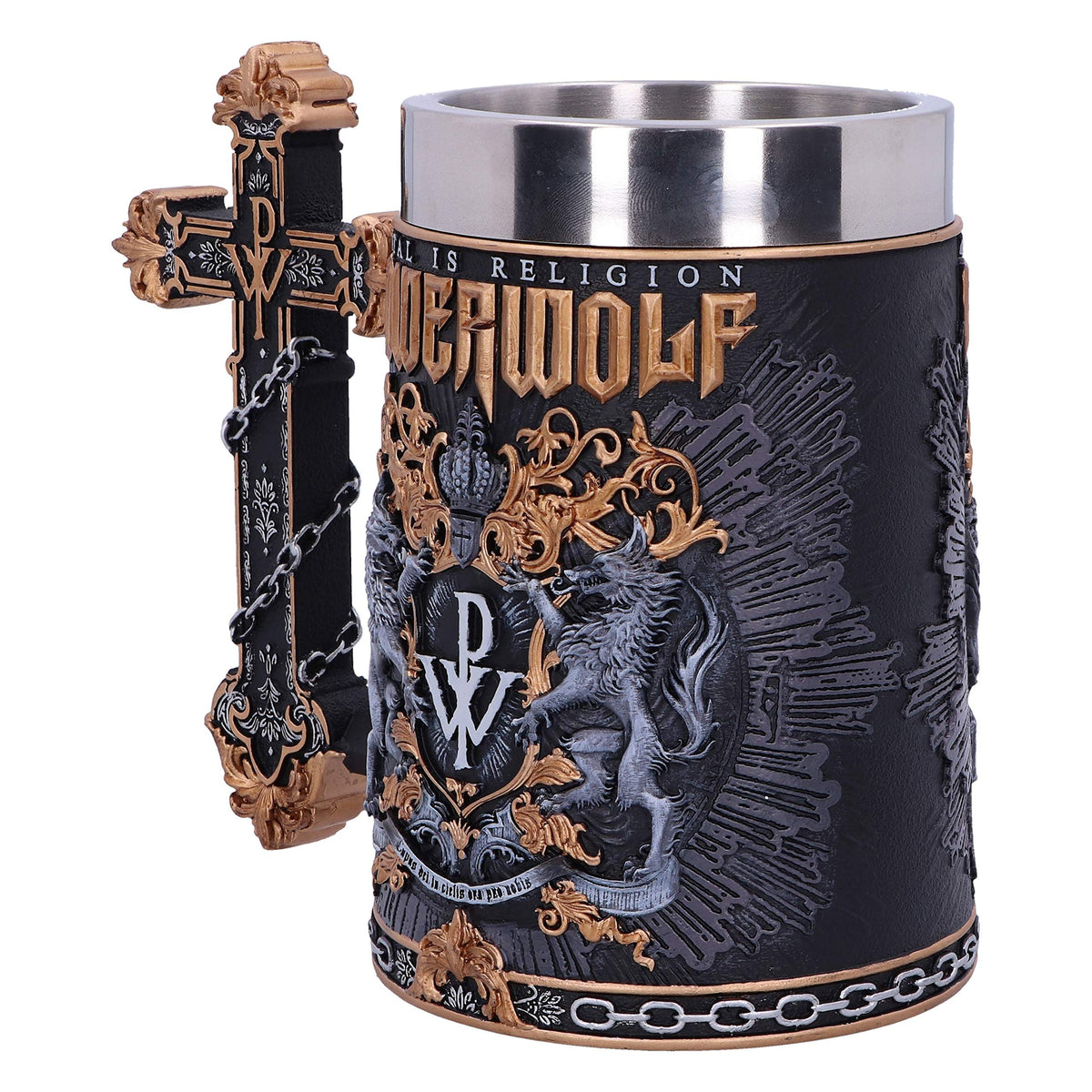 Powerwolf Metal is Religion Rock Band Tankard 15.5cm Officially Licensed 5