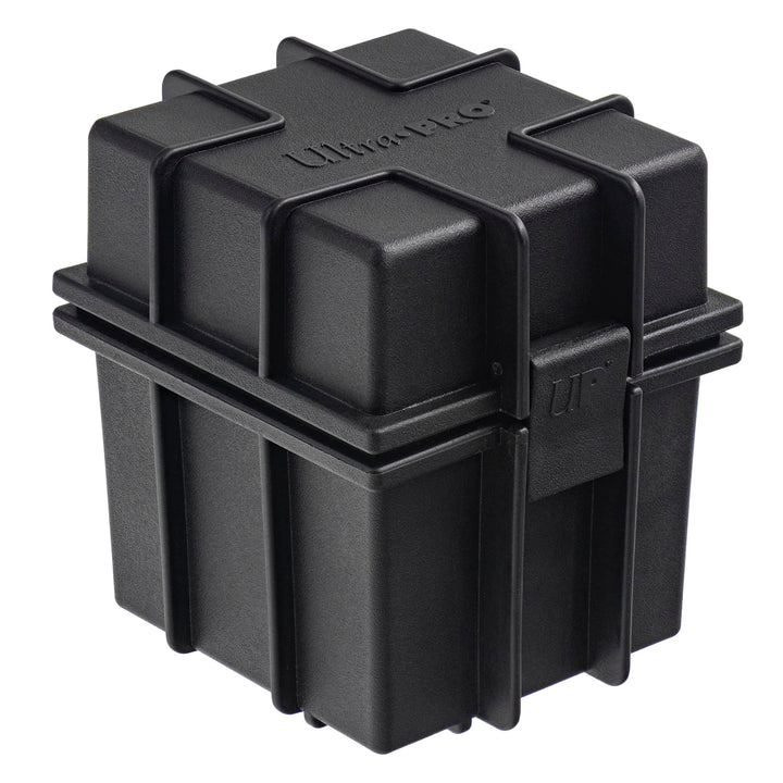 Ultra PRO - Black Stackable Deck Box - Protect & Store up to 100 Standard Size Sports Cards, Gaming Cards, Trading Cards, Or Any Other Collectible Standard Size Cards, Protect Against The Elements