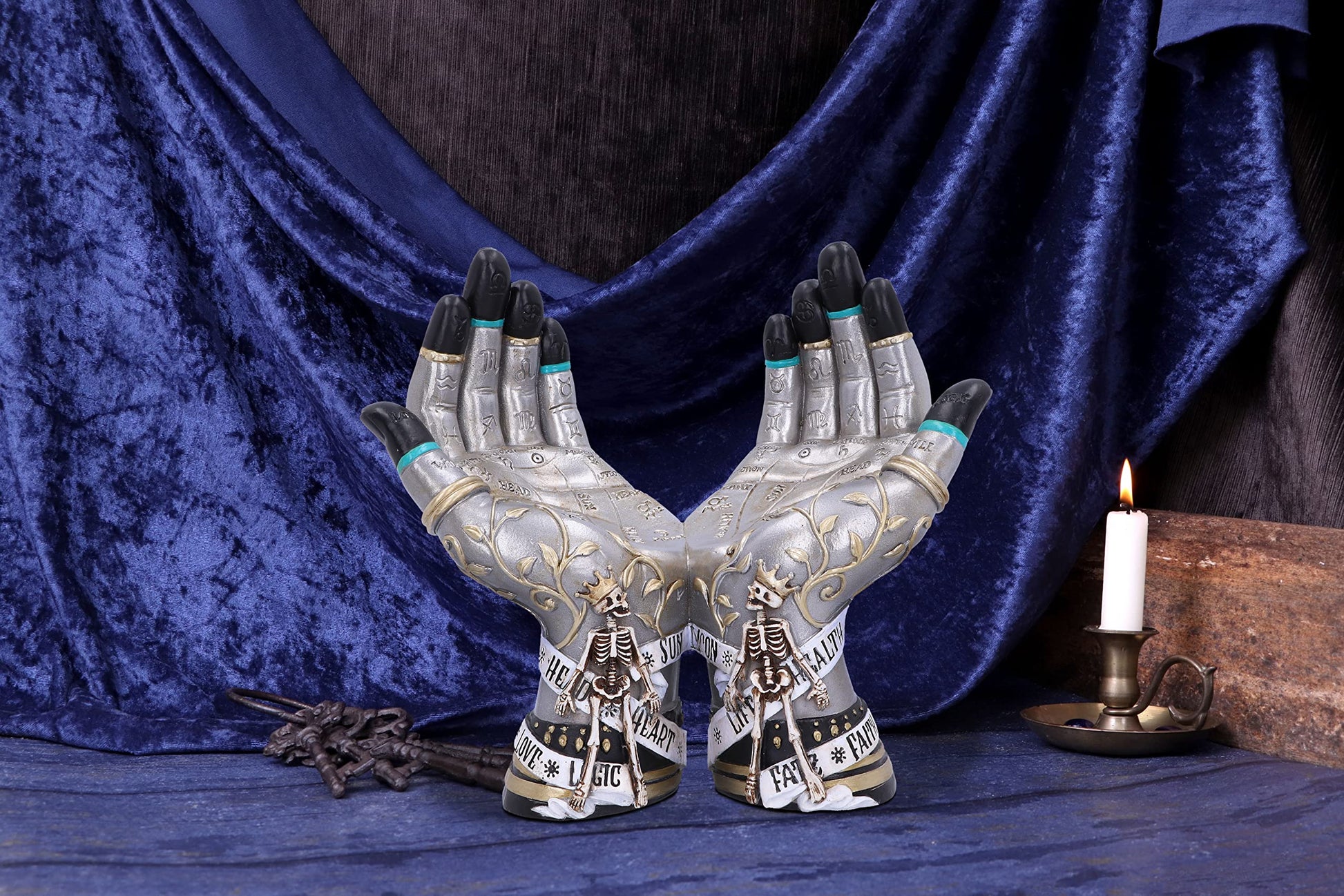Hands of the Future Palmistry Crystal Ball Holder 20cm 6