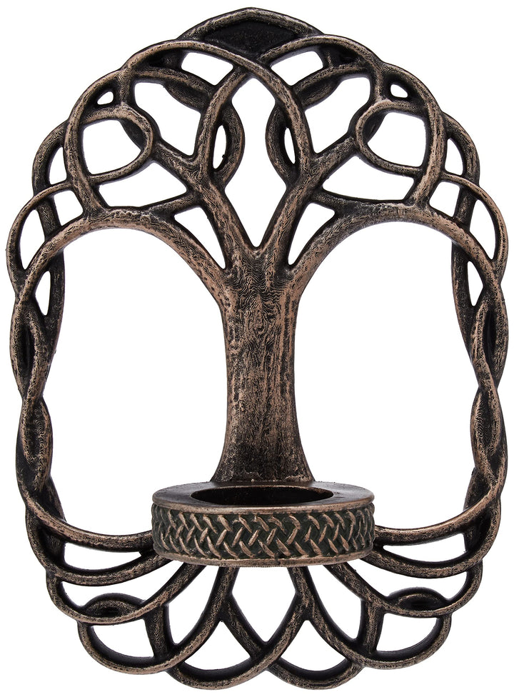 Celtic Tree Of Life Wall Hanging Candle Holder 26cm