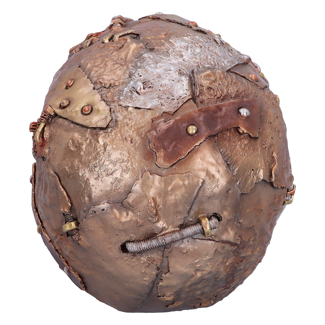 Bronze Scrapped Skull Steampunk Scrap Skeleton Figurine 19cm