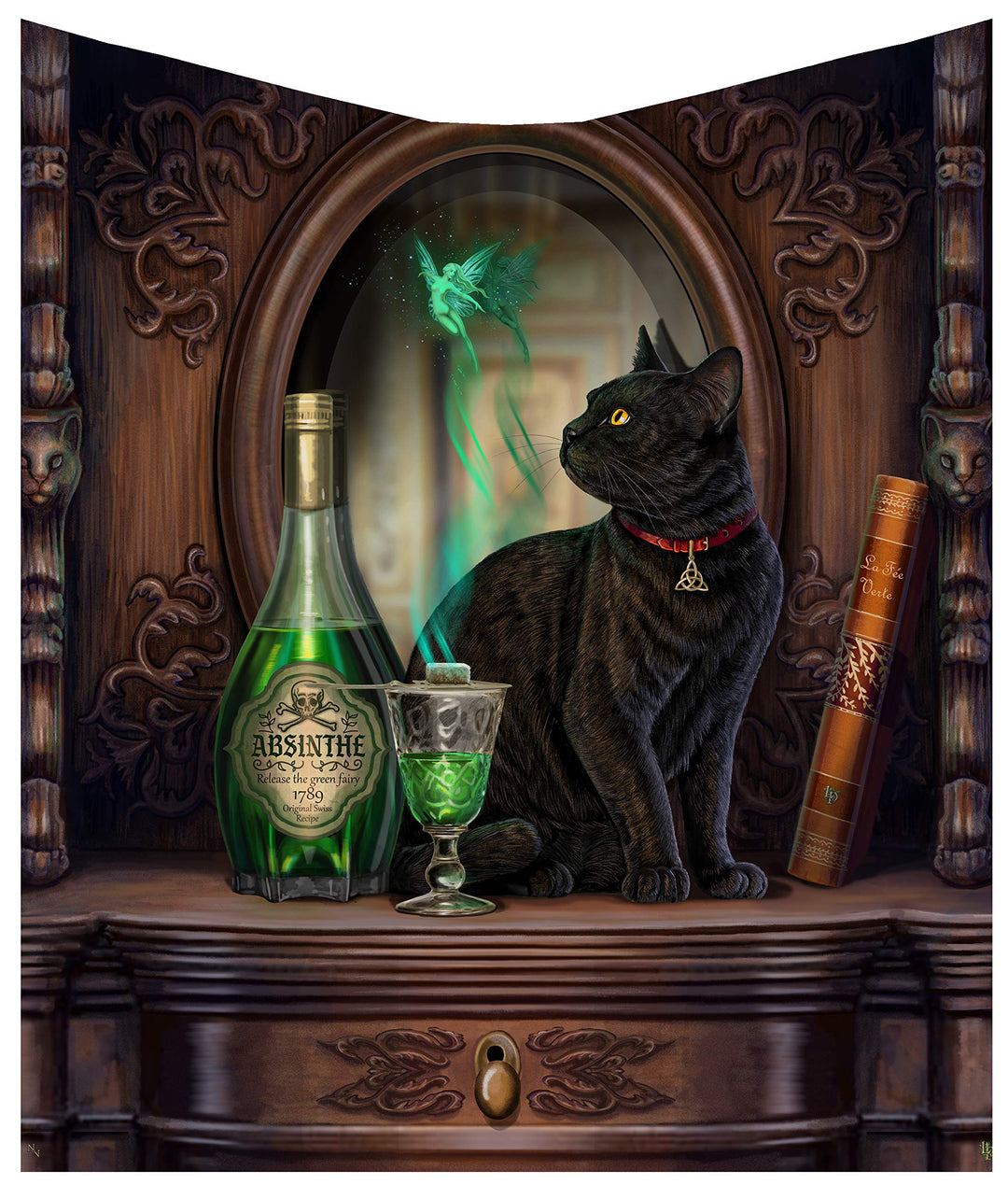 Lisa Parker Absinthe Green Fairy Blanket Throw 160cm