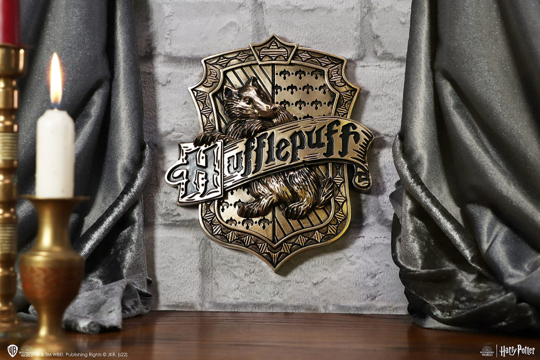 Harry Potter Bronze Hufflepuff Wall Plaque 20.5cm Officially Licensed