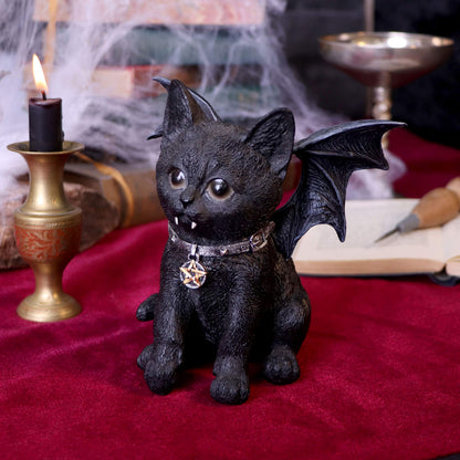 Vampuss 16cm Black Bat Cat Figurine 8