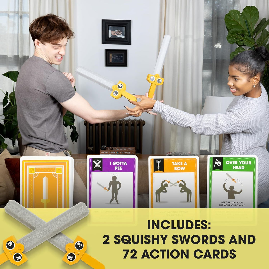 Lets Hit Each Other With Fake Swords Small Box Board Game by Exploding Kittens