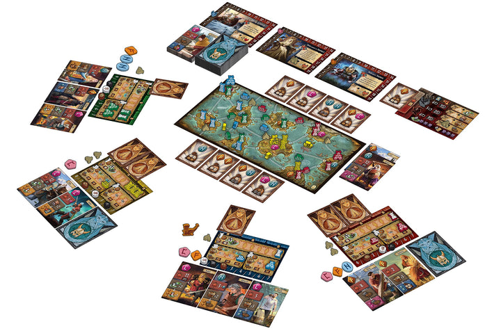 Gamelyn Game Tiny Epic Vikings Fast Playing 1-4 Players First Tri-Foldable Strategy War Board Games for Adult, Wooden Components, with Settlers, Boats, & Temples | Collect Rune Stone Secure Victory