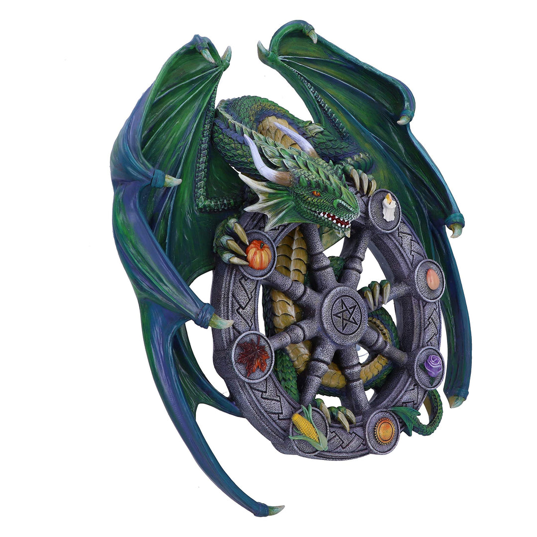 Anne Stokes Year of the Magical Dragon Pagan Wheel Wall Plaque 30cm