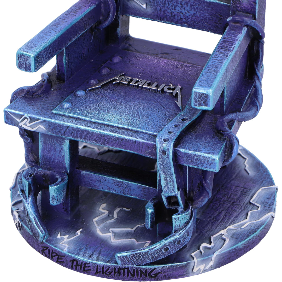 Metallica Ride the Lightning Blue Chair Ornament 15cm Officially Licensed
