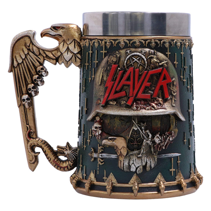 Slayer Eagle Helmet Skull Logo Tankard 16.5cm Officially Licensed