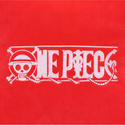 One Piece Skull and Cross Bone Cushion in Red 40cm 4