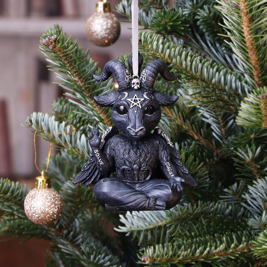 Baphoboo Black Baby Baphomet Hanging Decorative Ornament 11cm