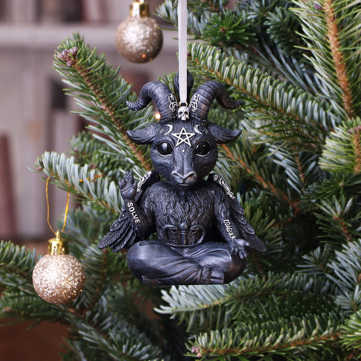 Baphoboo Black Baby Baphomet Hanging Decorative Ornament 11cm