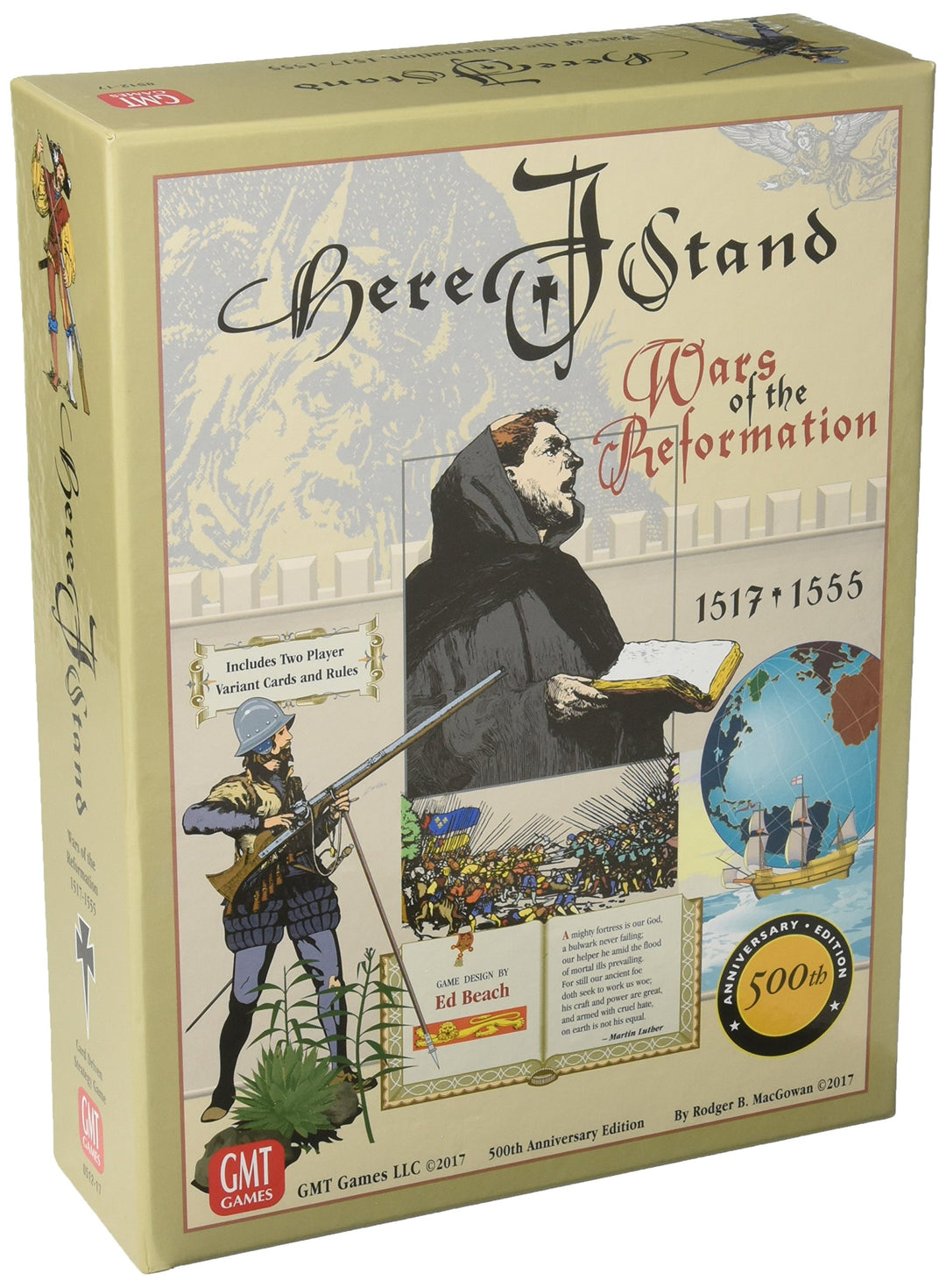 GMT Games Here I Stand: Wars of The Reformation 1517-1555 | 500th Anniversary Edition