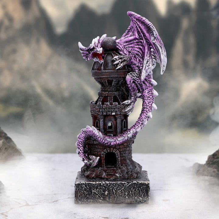 Guardian of the Tower Purple Dragon Figurine 17.7cm
