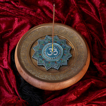 Set of 4 Om Sacred Sound Hindu Symbol ShabdaBrahman Incense Stick Burner 13.5cm 5