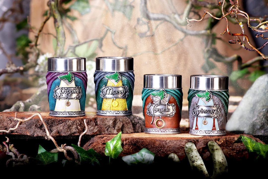 Lord of the Rings Hobbit Shot Glass Set Officially Licensed