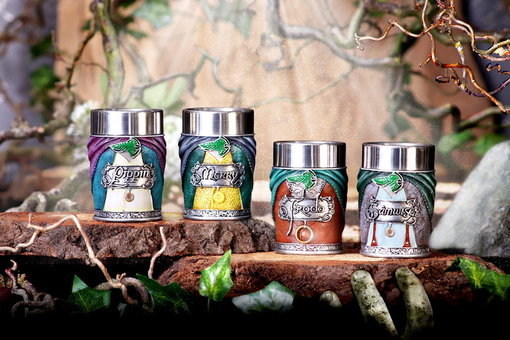 Lord of the Rings Hobbit Shot Glass Set Officially Licensed