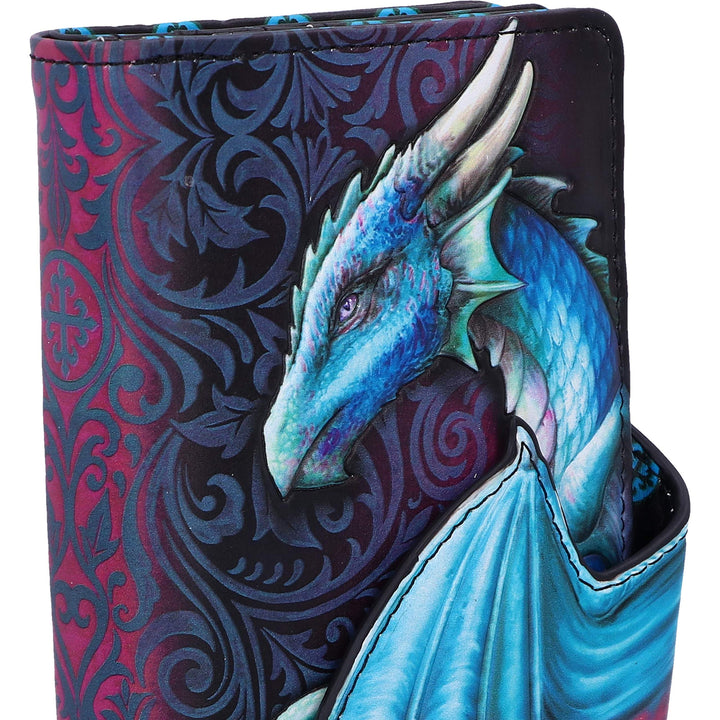 Take Flight Purse Blue Dragon Wallet Embossed 18.5cm