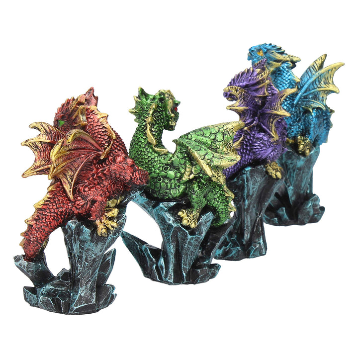Dragonling Brood Set of 4 Dragon Figurines