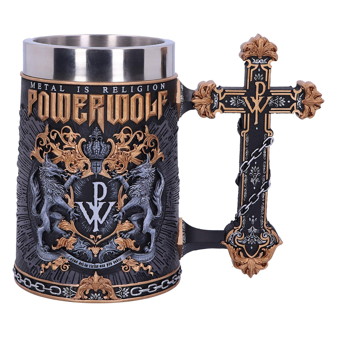 Powerwolf Metal is Religion Rock Band Tankard 15.5cm Officially Licensed