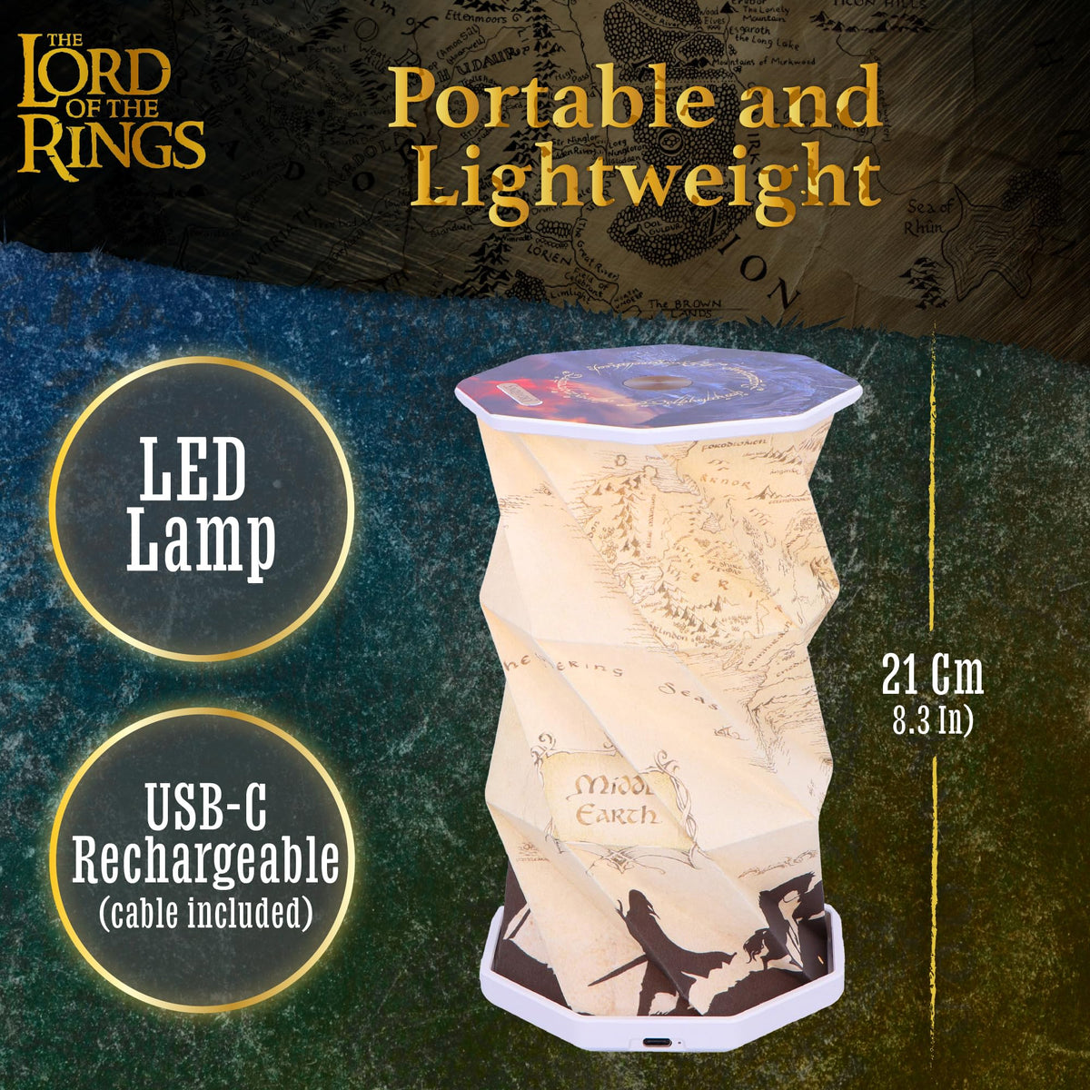 Lord of the Rings Foldable Lamp 21cm 6