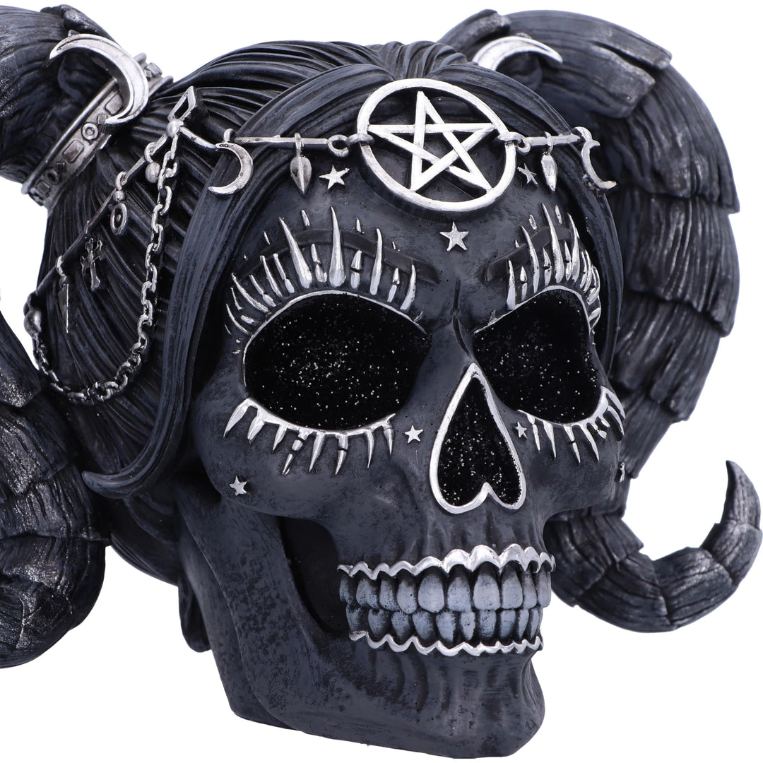 Drop Dead Gorgeous Solve and Coagula Baphomet Doll Skull 20.5cm