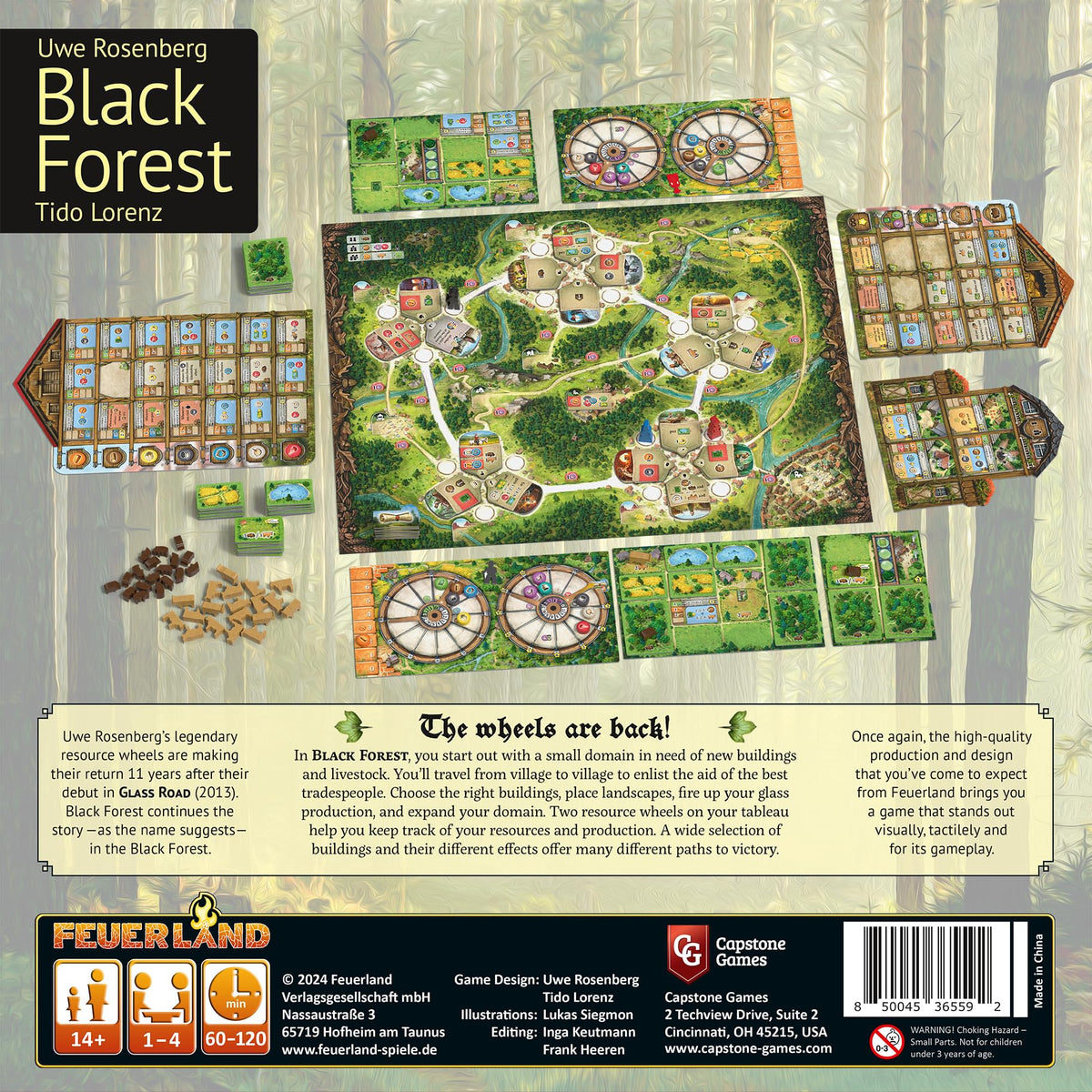 Capstone Games: Black Forest - Resource Management Card Based Board Game, 1-4 Players, Ages 14+, 90 Minutes 3