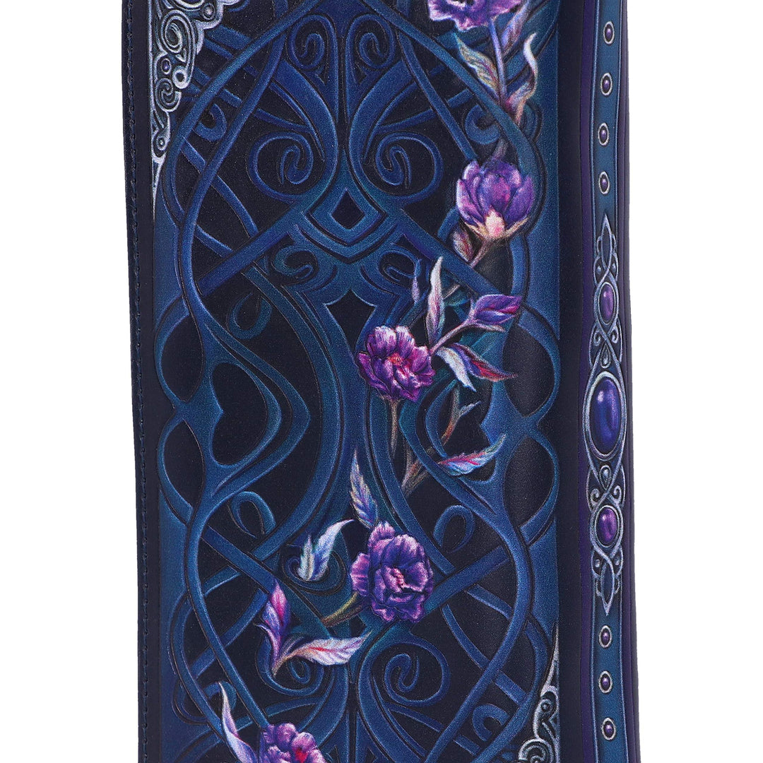Ravens Flight Black Wing Floral Embossed Purse Wallet 18.5cm