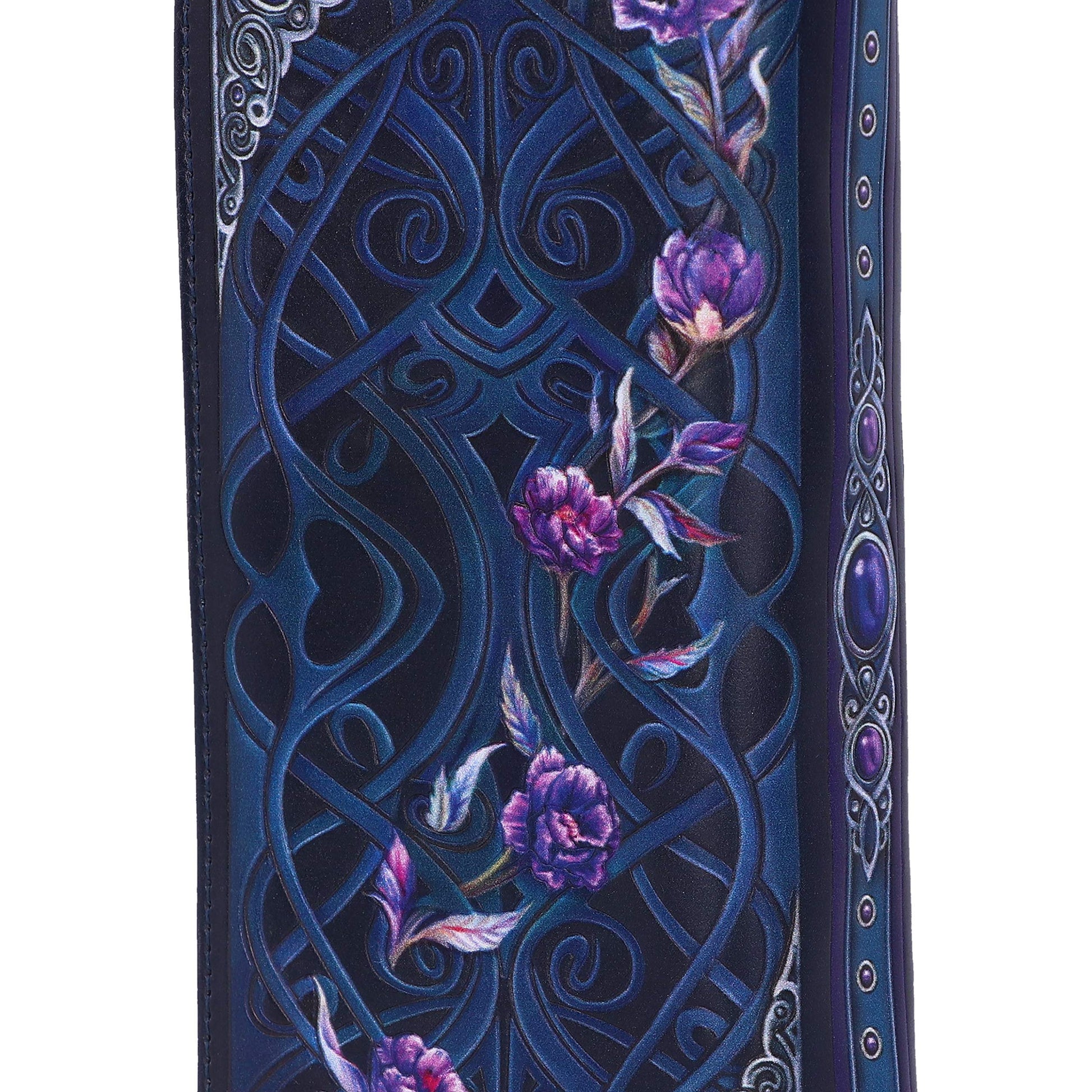 Ravens Flight Black Wing Floral Embossed Purse Wallet 18.5cm 6