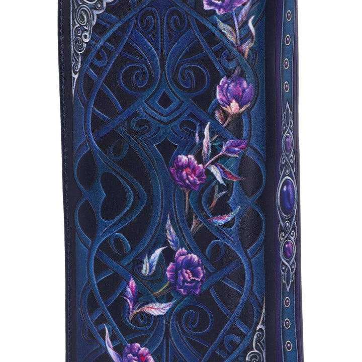 Ravens Flight Black Wing Floral Embossed Purse Wallet 18.5cm