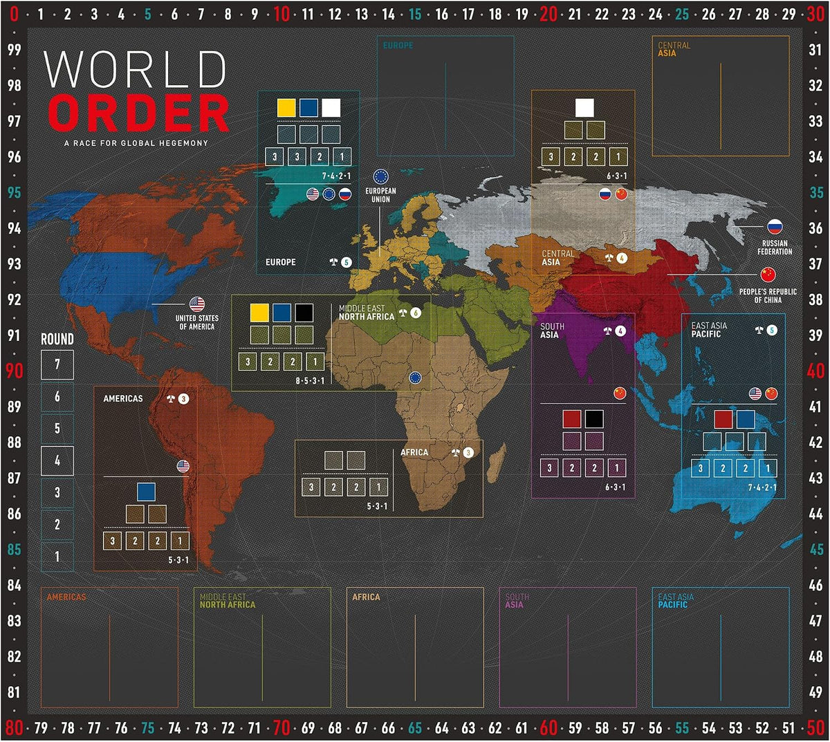 World Order Playmat Board Game Accessory