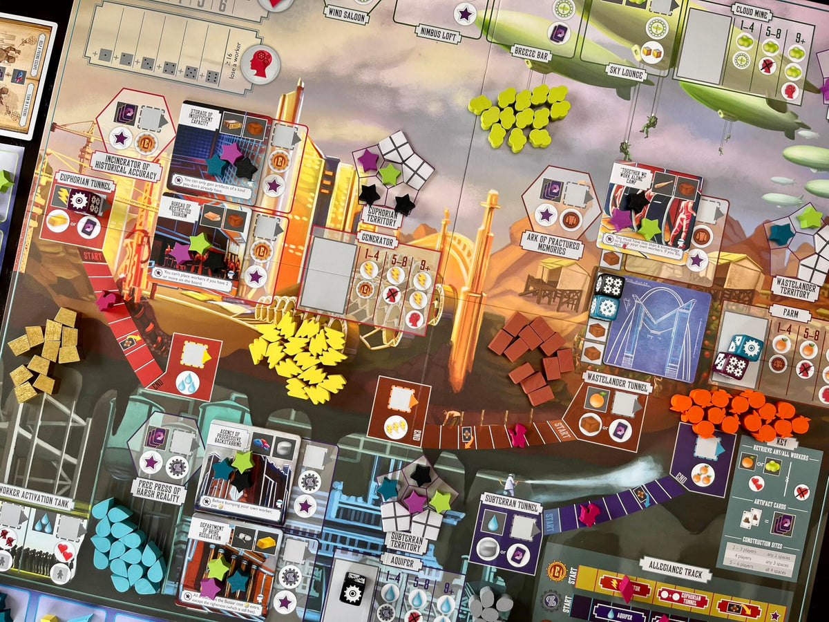 Stonemaier Games: Euphoria: Ignorance is Bliss Expansion | Add to Euphoria: Build a Better Dystopia (Base Game) | New Solo Mode, New Antiques Bazaar & Other Components | 1-6 Players, 60 Mins, Ages 14+ 10